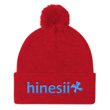 hinesii 'Flagship' Pom Pom Knit Cap