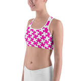 hinesii 'Tessie Vivid Pink' Sports Bra