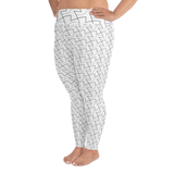 hinesii 'Tessie' All-Over Print Plus Size Leggings