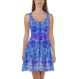 hinesii 'Kozmic Blue Batik' Skater Dress