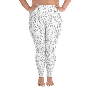 hinesii 'Tessie' All-Over Print Plus Size Leggings