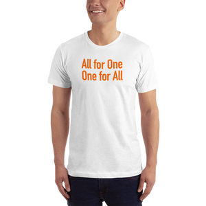 hinesii 'All for One' Short-Sleeve T-Shirt orange ink