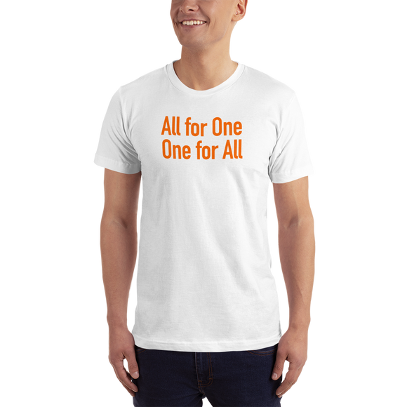 hinesii 'All for One' Short-Sleeve T-Shirt orange ink