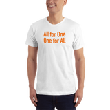 hinesii 'All for One' Short-Sleeve T-Shirt orange ink