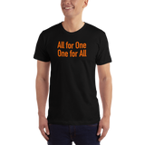 hinesii 'All for One' Short-Sleeve T-Shirt orange ink