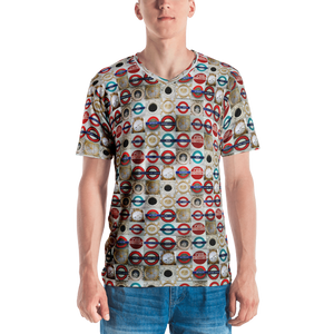 hinesii 'Circles' Men's V-neck T-shirt