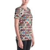 hinesii 'Circles' Women's V-neck T-shirt