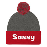 hinesii 'Sassy' Pom Pom Knit Cap