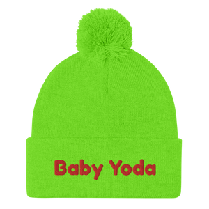 hinesii 'Baby Yoda' Star Wars inspired Pom-Pom Beanie