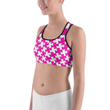 hinesii 'Tessie Vivid Pink' Sports Bra