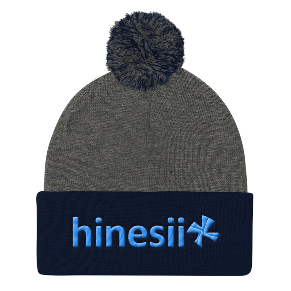 hinesii 'Flagship' Pom Pom Knit Cap