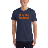 hinesii 'All for One' Short-Sleeve T-Shirt orange ink