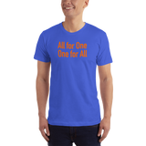 hinesii 'All for One' Short-Sleeve T-Shirt orange ink