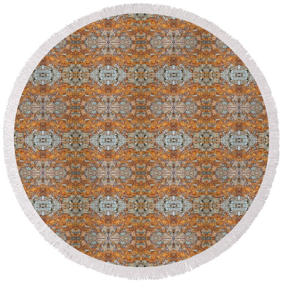 Rusty Lace - Round Beach Towel